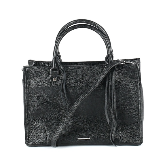 Rebecca Minkoff Handbags - Rebecca Minkoff Black Regan Pebble Leather Satchel